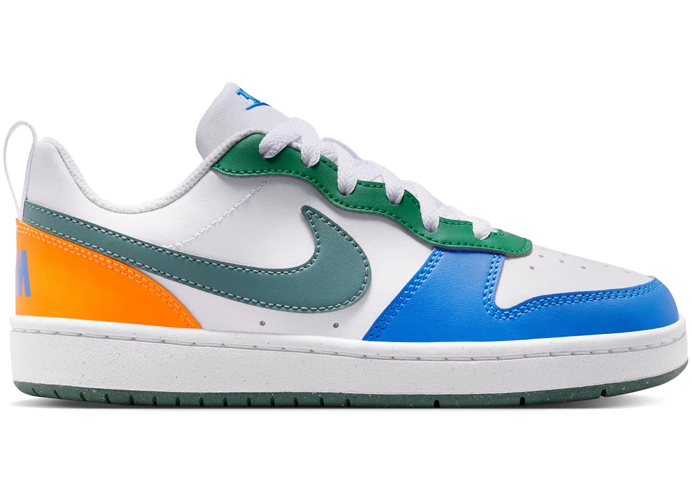 Детские кроссовки Lifestyle Nike Court Borough Low Recraft, White/Malachite/Blue Crystal/Mineral Slate