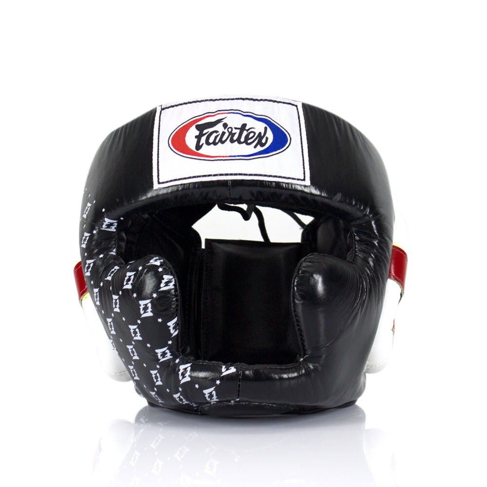

Защитный шлем для спарринга Fairtex Super, размер L, черный/белый