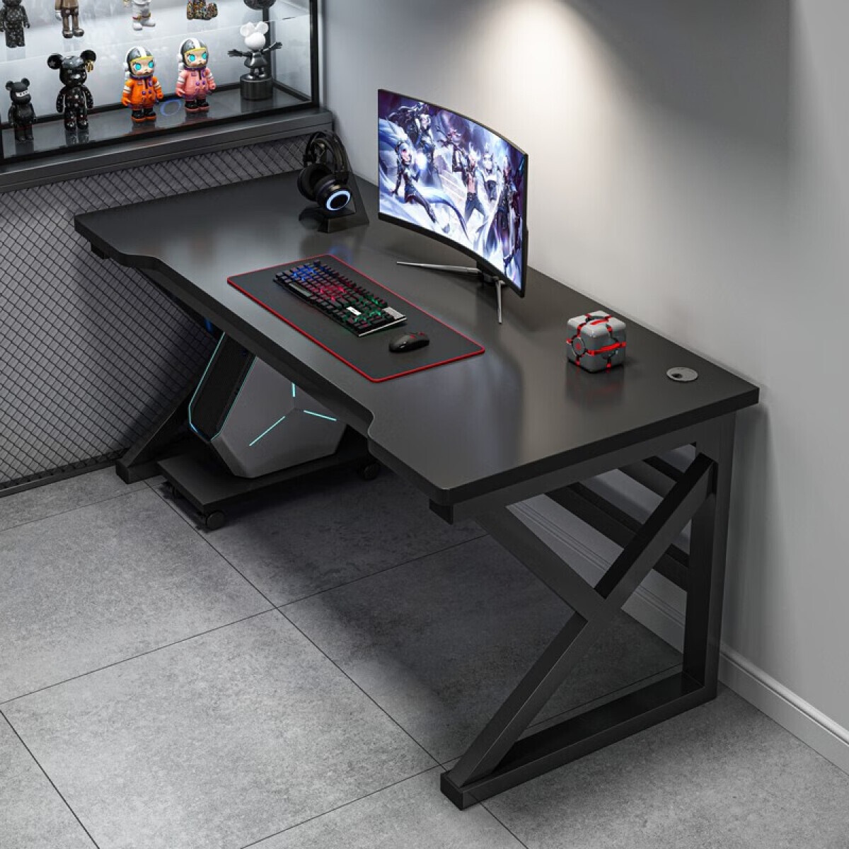 Игровой стол Naijia A380B 140x60 см, черный