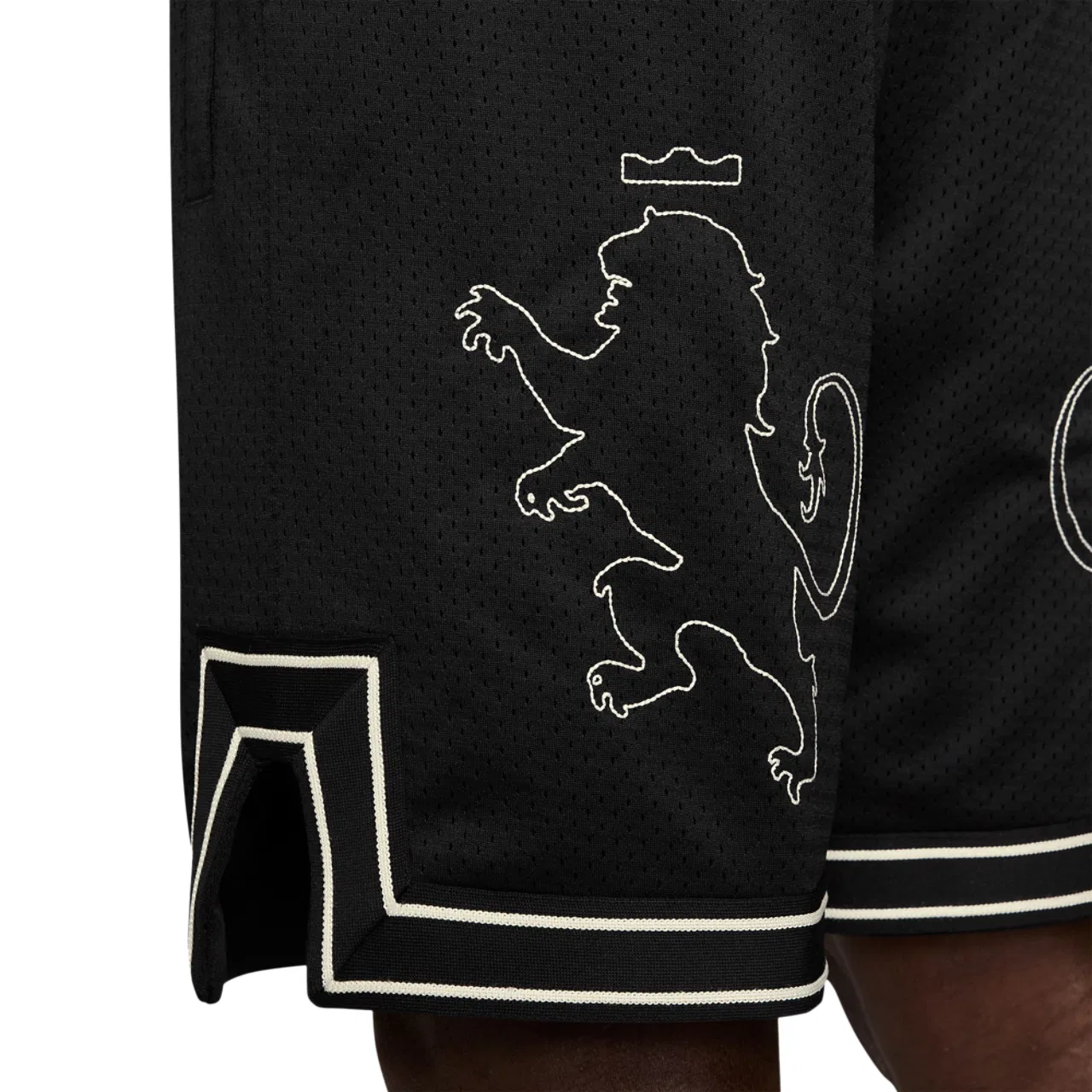 Мужские шорты 8 дюймов LeBron Nike, цвет Black/Sail — фото 4