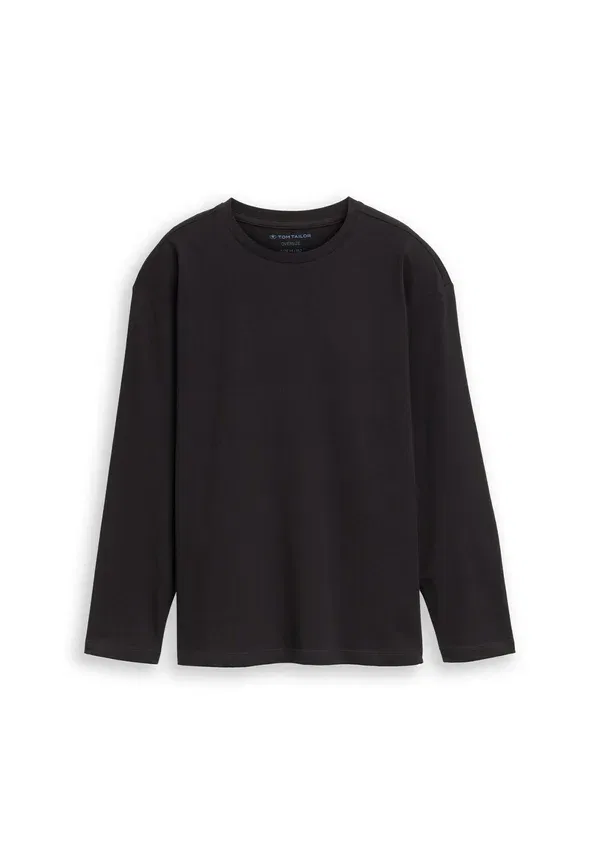 Футболка хлопковая Langarm Tom Tailor, Heavy Black, черный