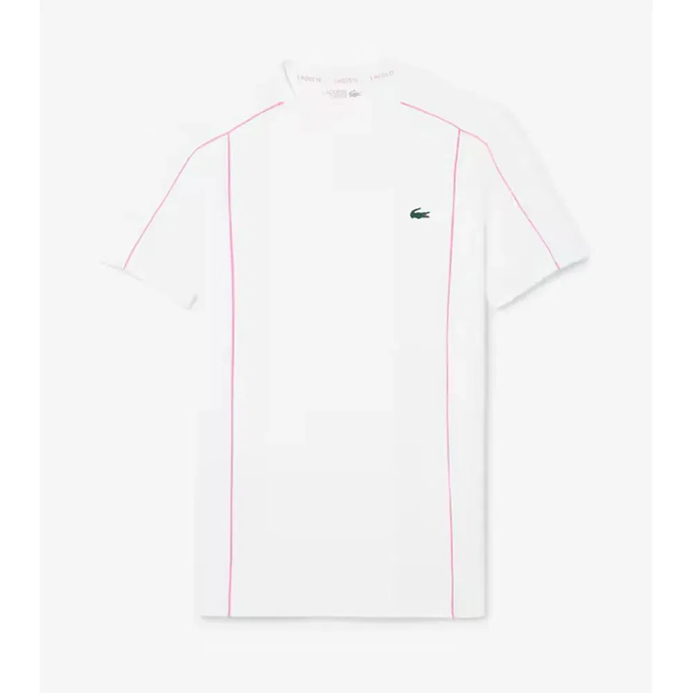 Мужская футболка с коротким рукавом Lacoste Ultra-Dry Pique Graphic Logo, White