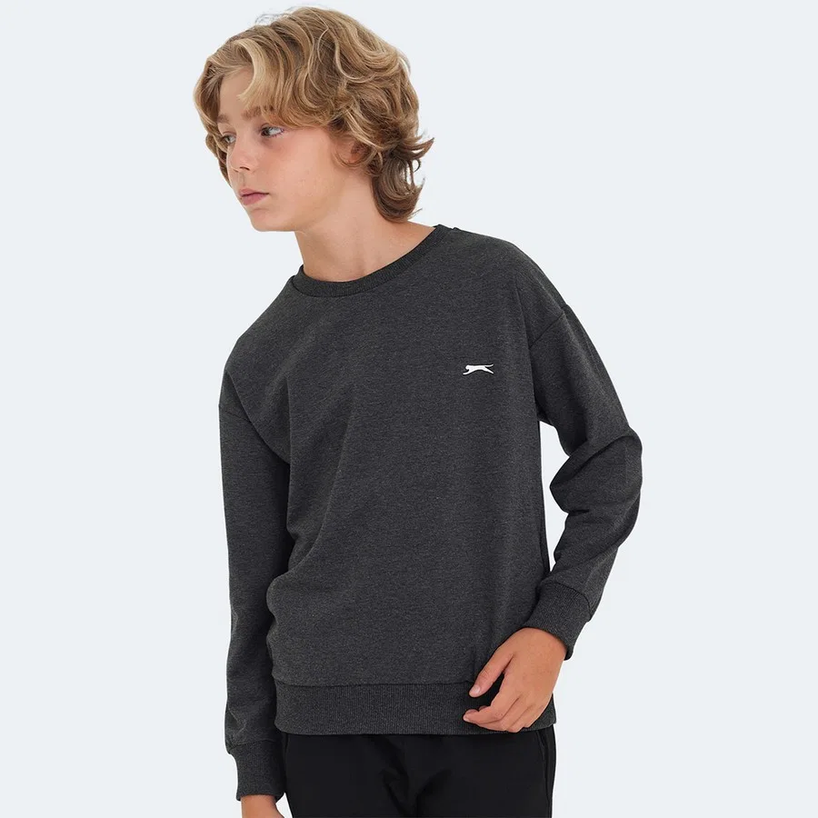 Свитшот детский с капюшоном LUPPA Slazenger, Темно-серый