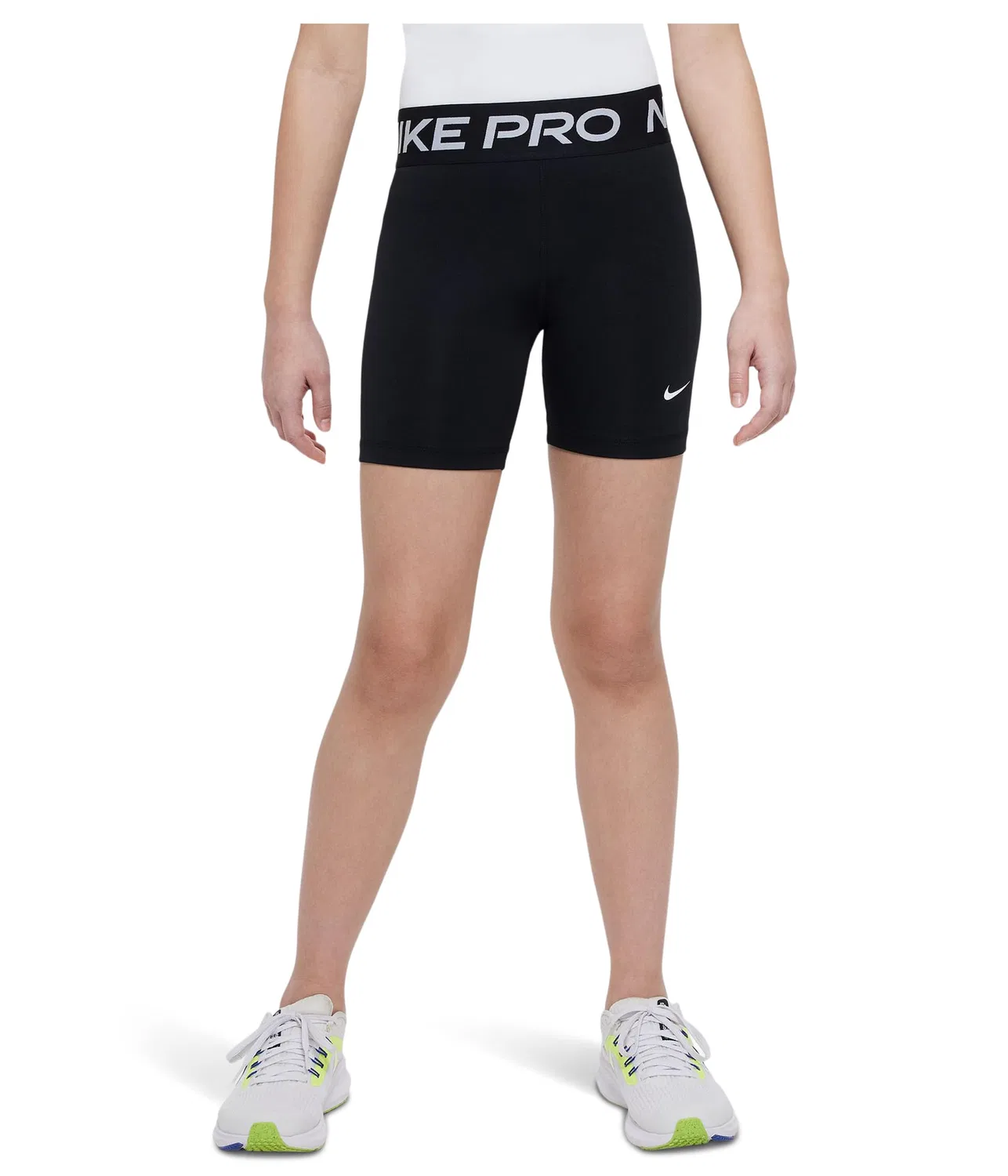 Шорты Pro Dri-FIT 5" (для детей постарше) Nike Kids, Black/White