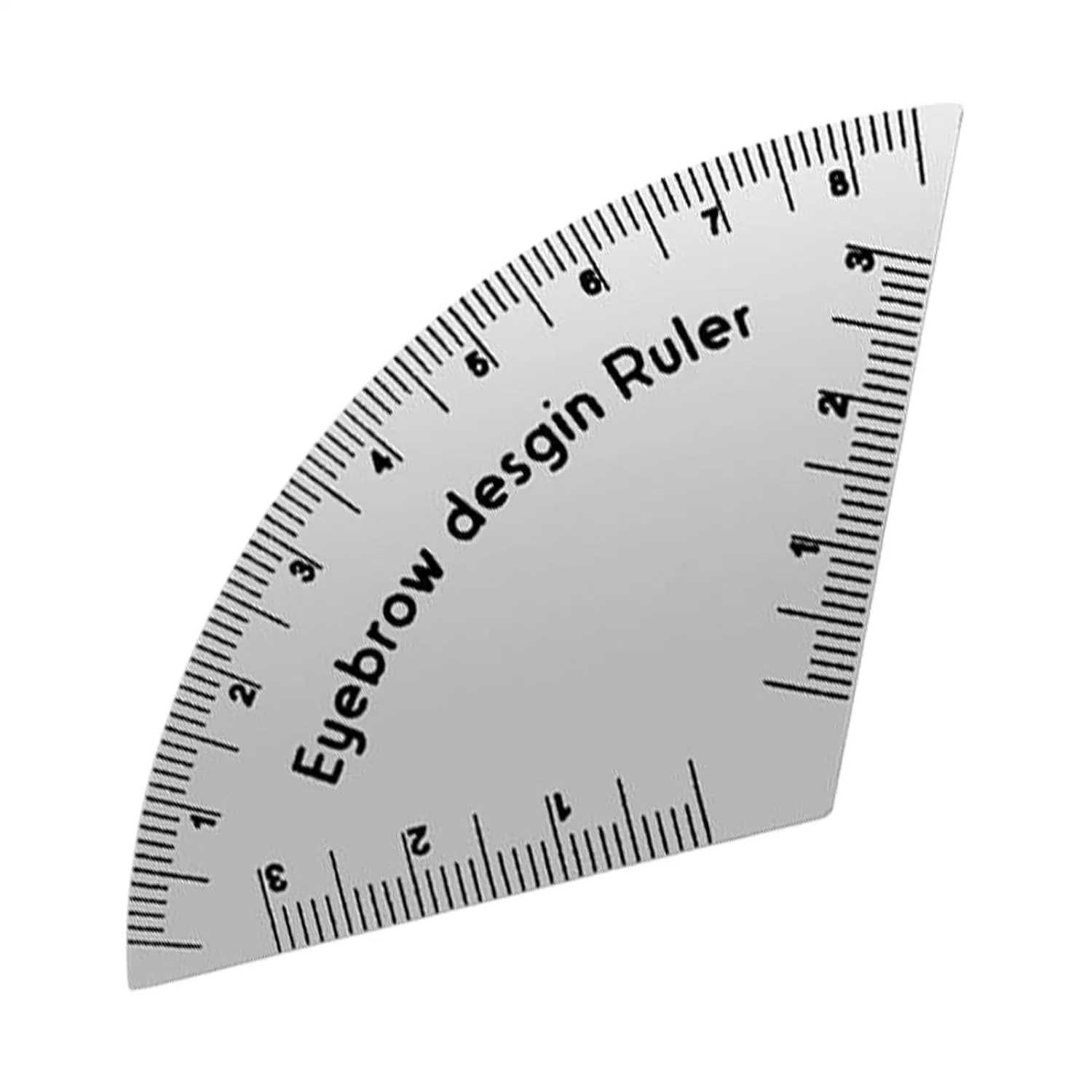 Линейка для бровей, пластик, 8.2x4.3x0.1см, 2г Generic