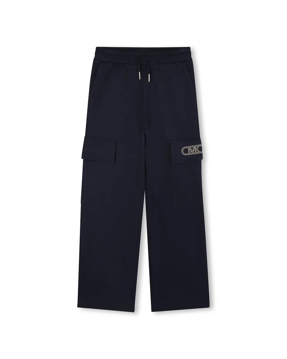 

Детские спортивные штаны из хлопка Michael Kors, черный