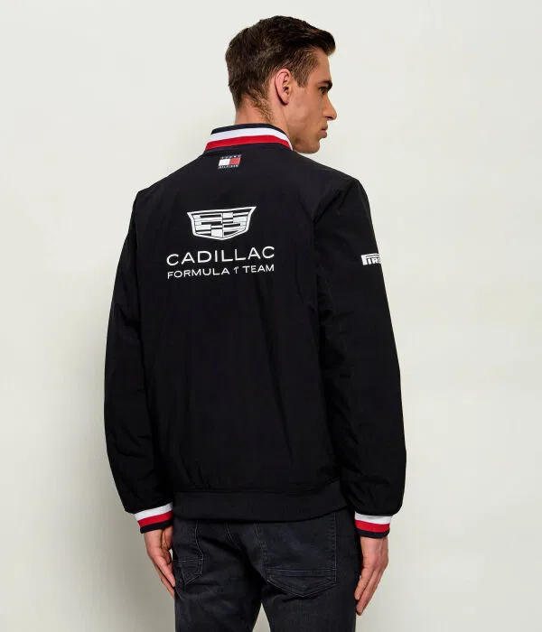 Мужская куртка-бомбер с принтом Tommy Hilfiger x Cadillac Formula 1 Team, черный — фото 3