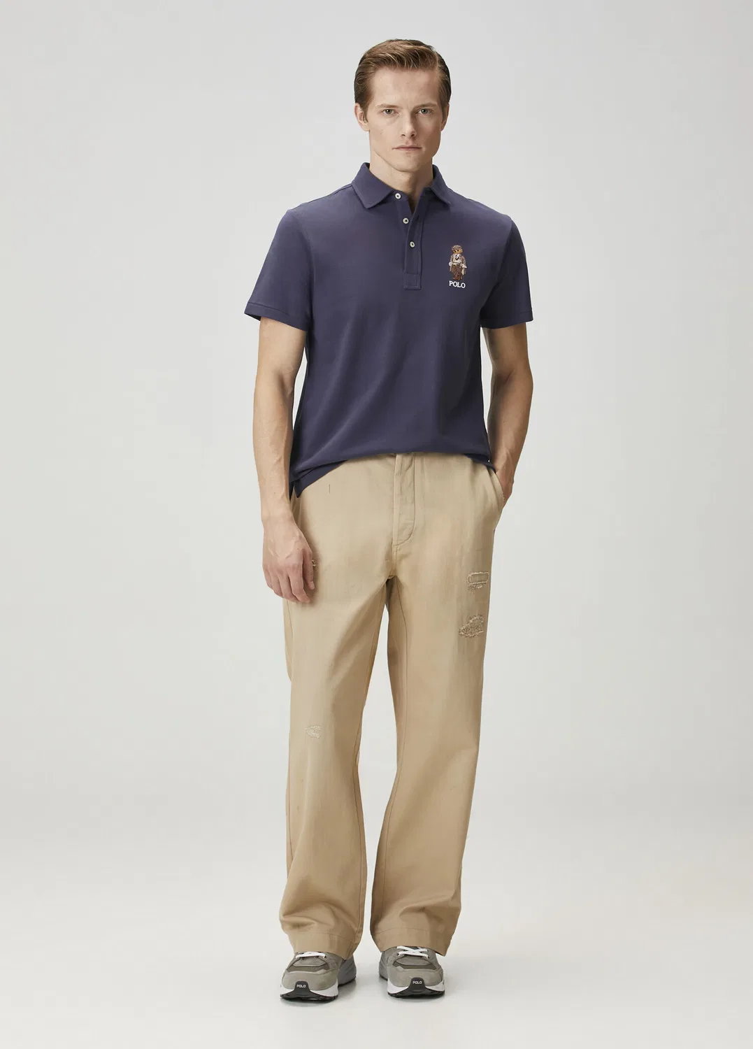 Polo Ralph Lauren поло с вышитым логотипом, синий — фото 2