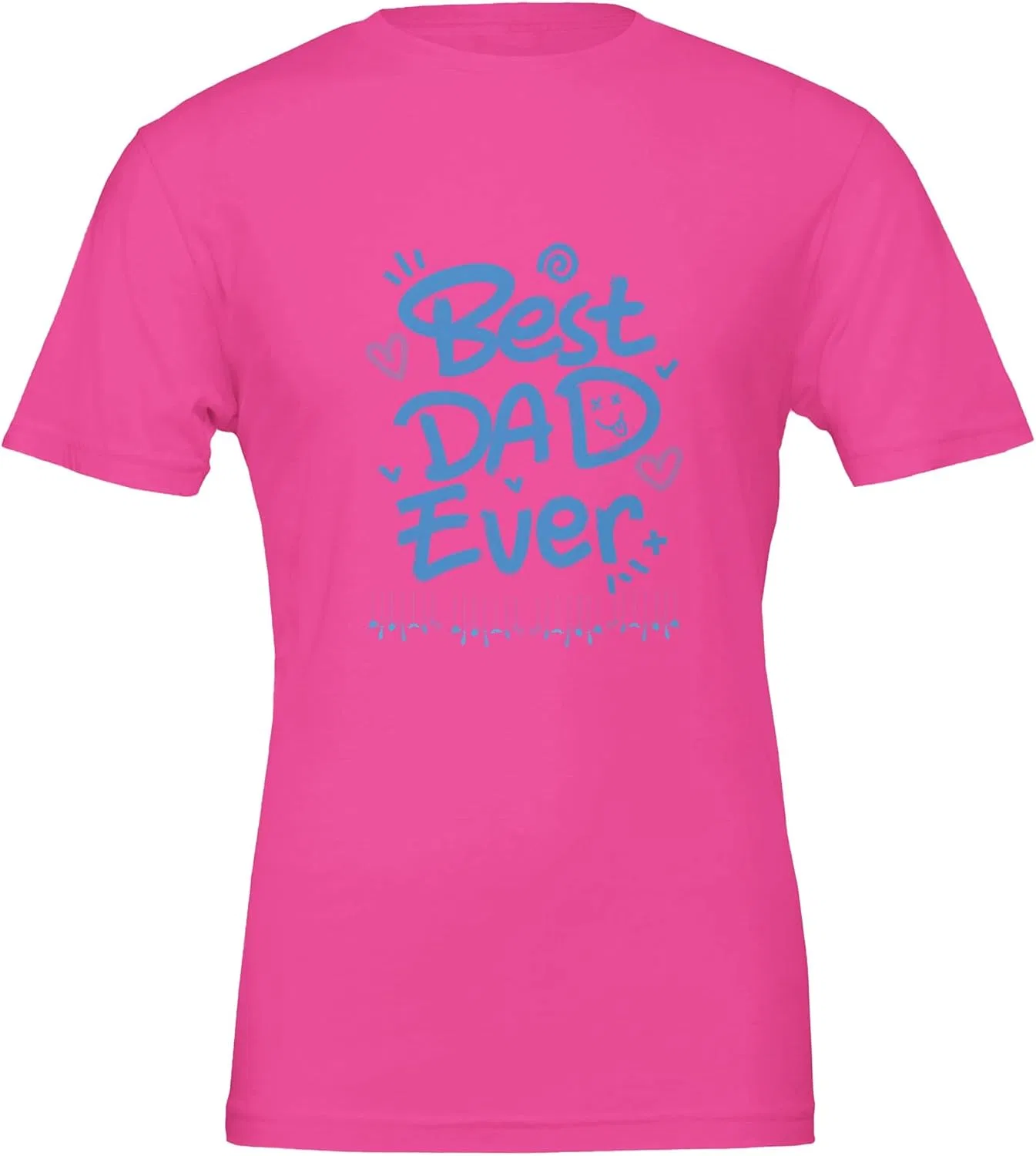 Мужская футболка с принтом Best Dad Ever, Charity Pink