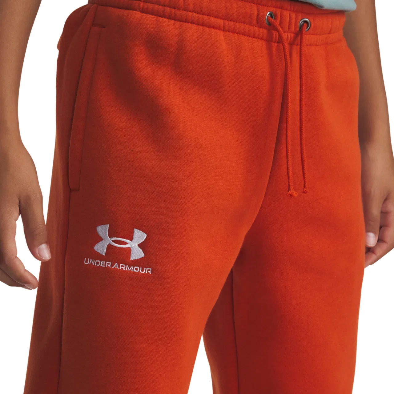 Брюки для мальчиков Essential Fleece Under Armour, цвет Surplus Orange/White — фото 3