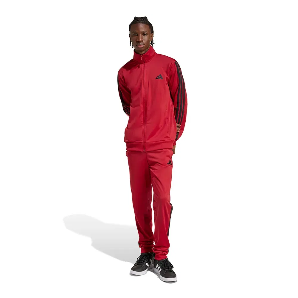 Мужской спортивный костюм с принтом 3 Stripes Tricot Adidas, Red