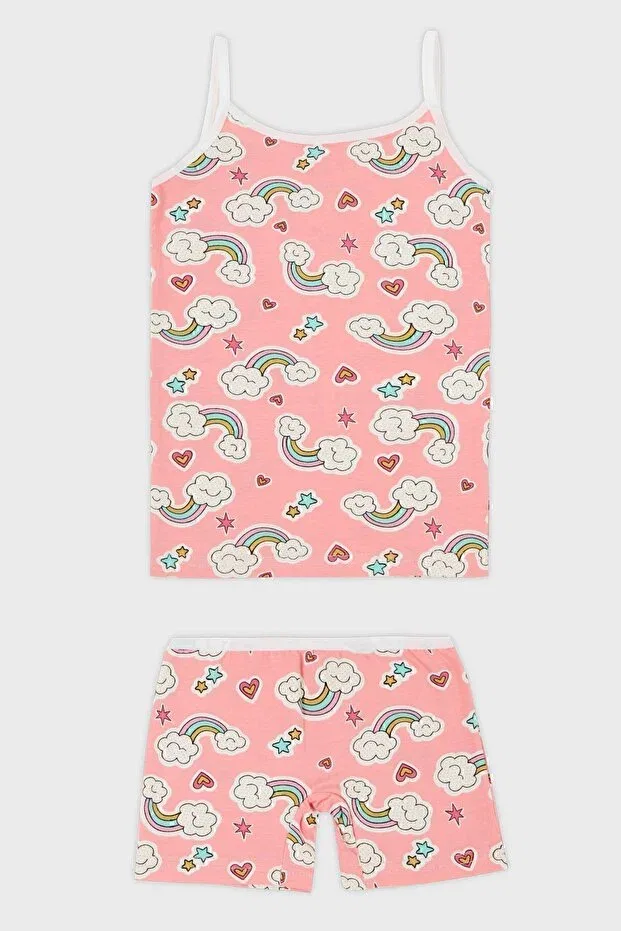 Детский комплект нижнего белья для девочек хлопковый с принтом Lela, Candy Pink