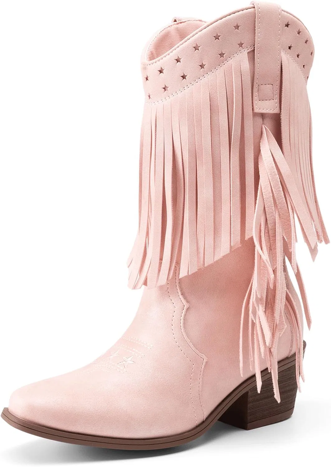 Детские сапоги для девочек с бахромой и кисточками Tassel Fringe DREAM PAIRS, Pink