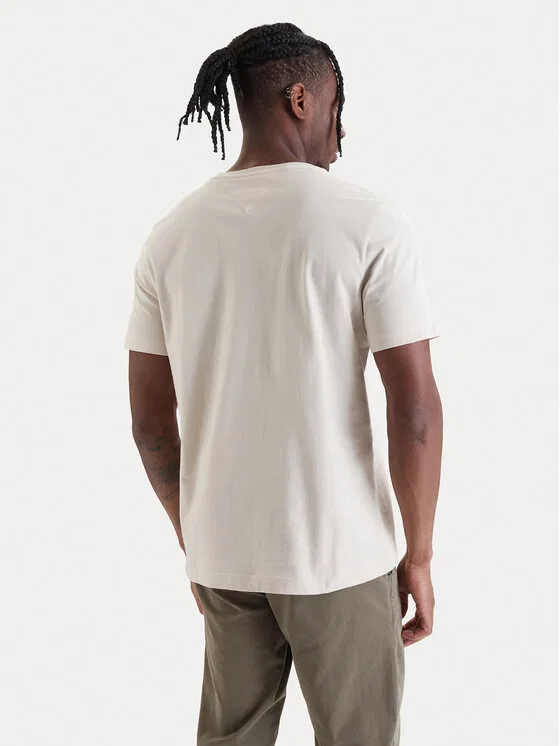Футболка regular fit Ess Seasonal Tommy Hilfiger, бежевый — фото 3