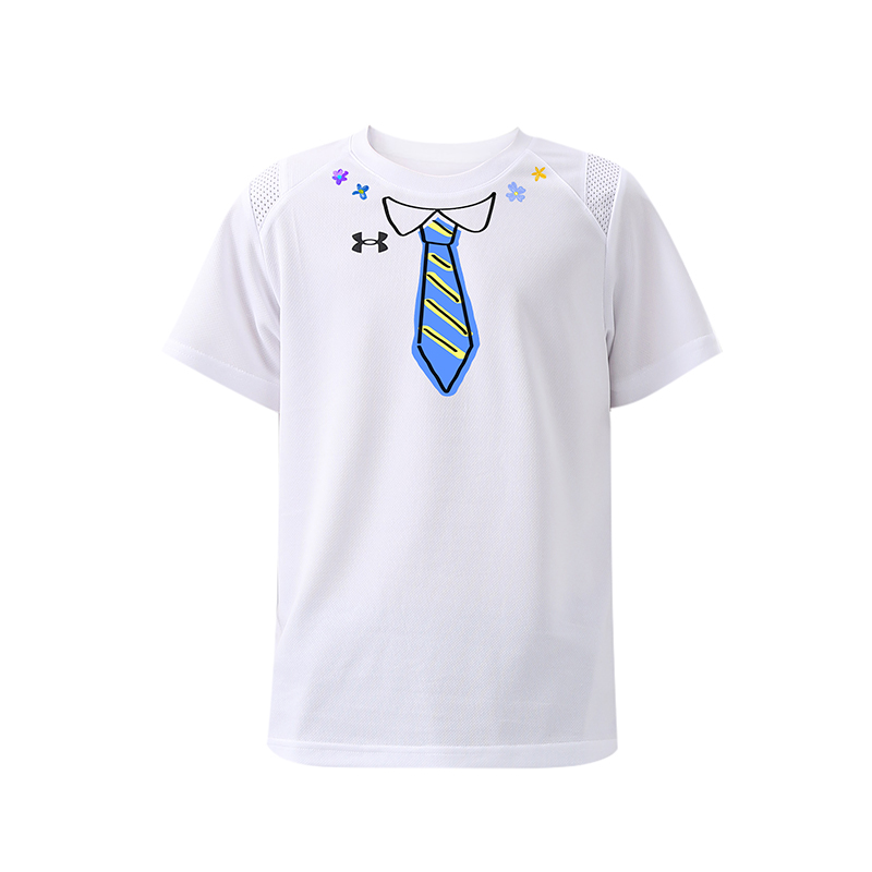 

Футболка с коротким рукавом для детей быстросохнущая Under Armour, белый