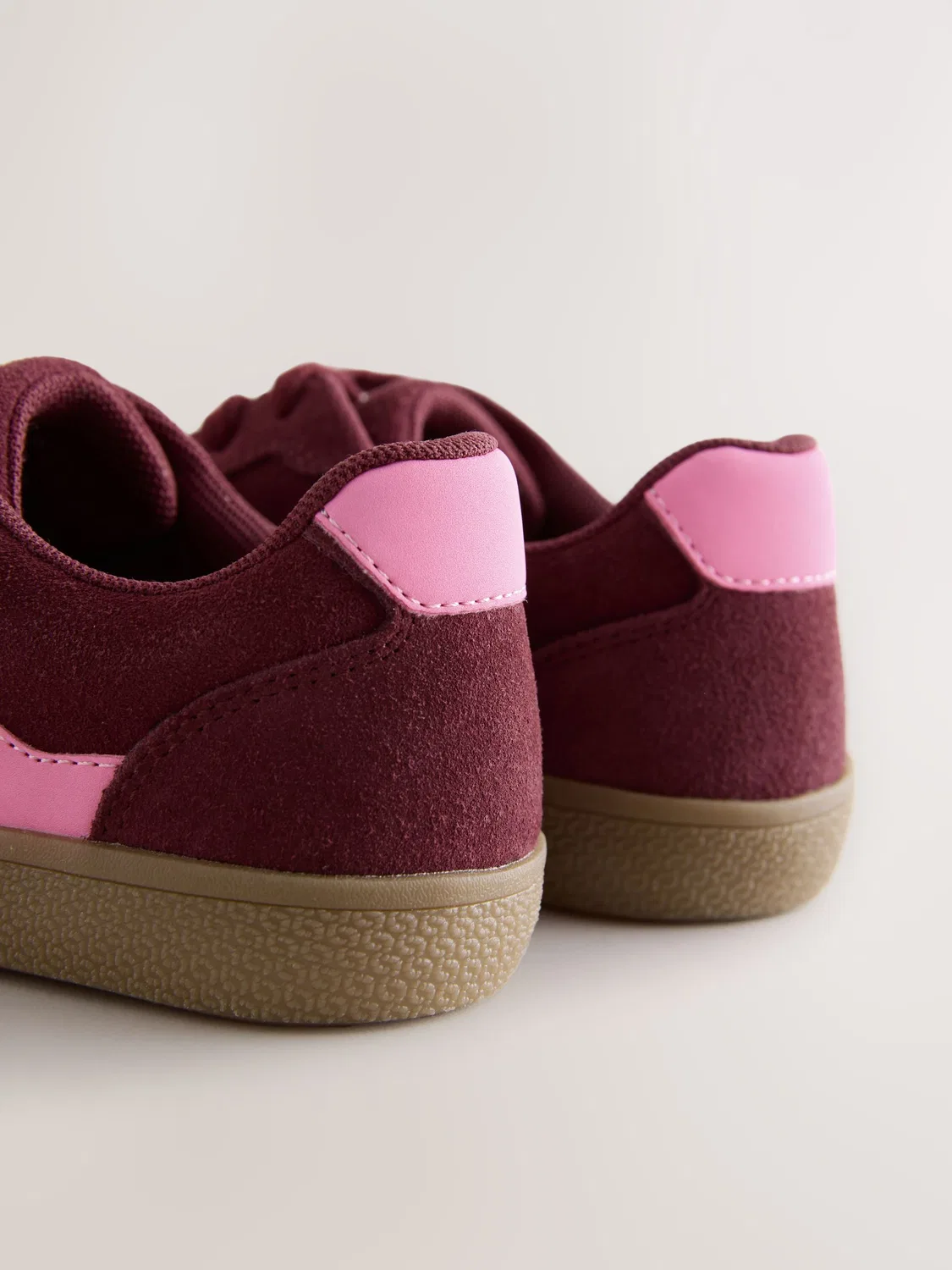Кроссовки ретро, Burgundy Red Suede Next — фото 4