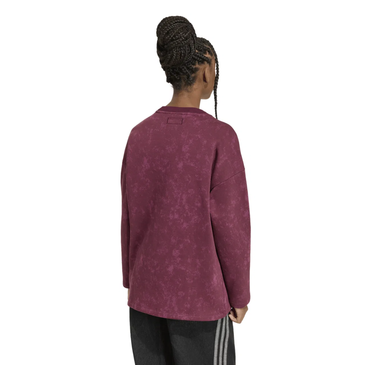 Детская футболка с длинным рукавом с принтом adidas Originals x Disney Villains OS Hockey LS Shirt, adidas, Maroon — фото 2