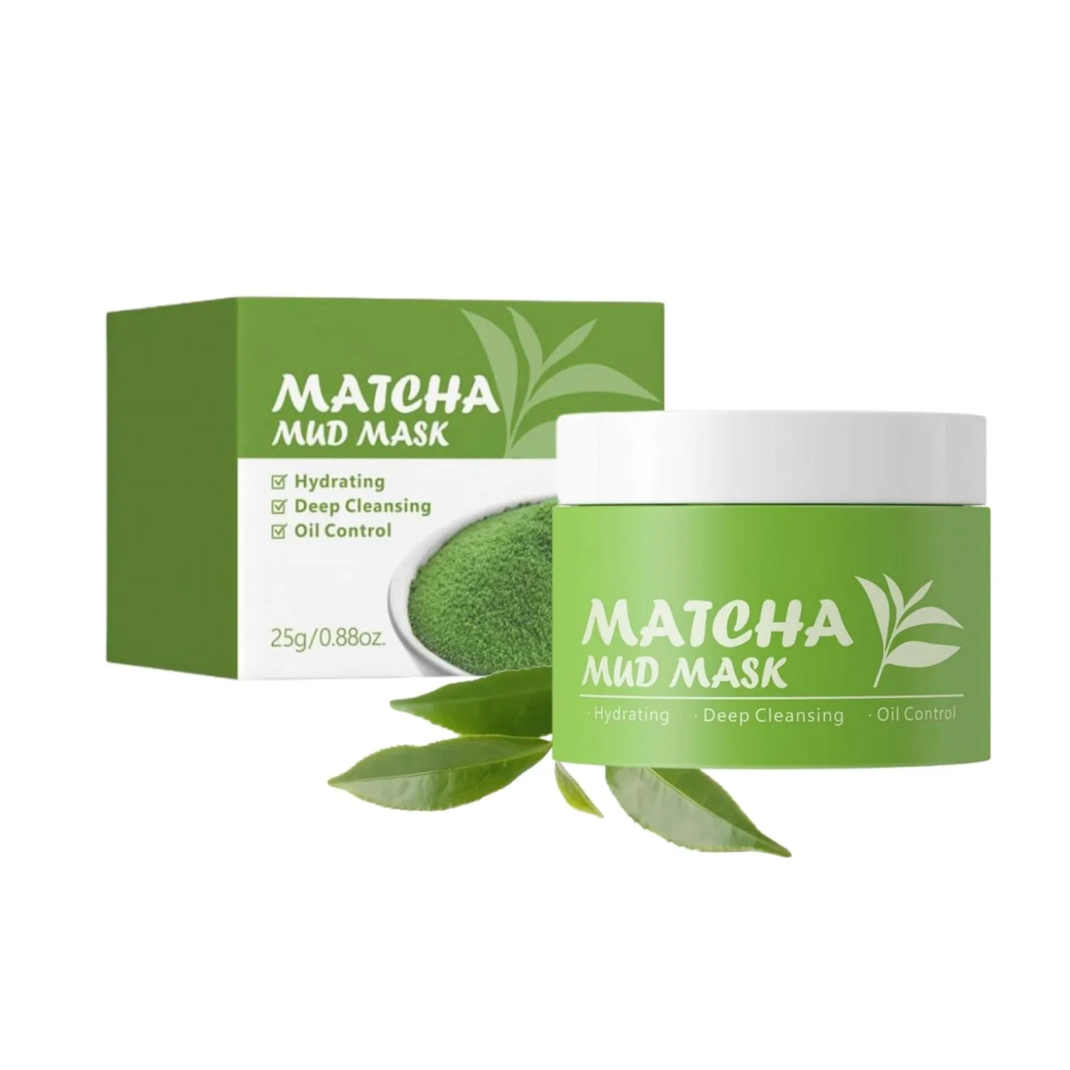 Глиняная маска с матчей и зеленым чаем, Generisch, 25 г
