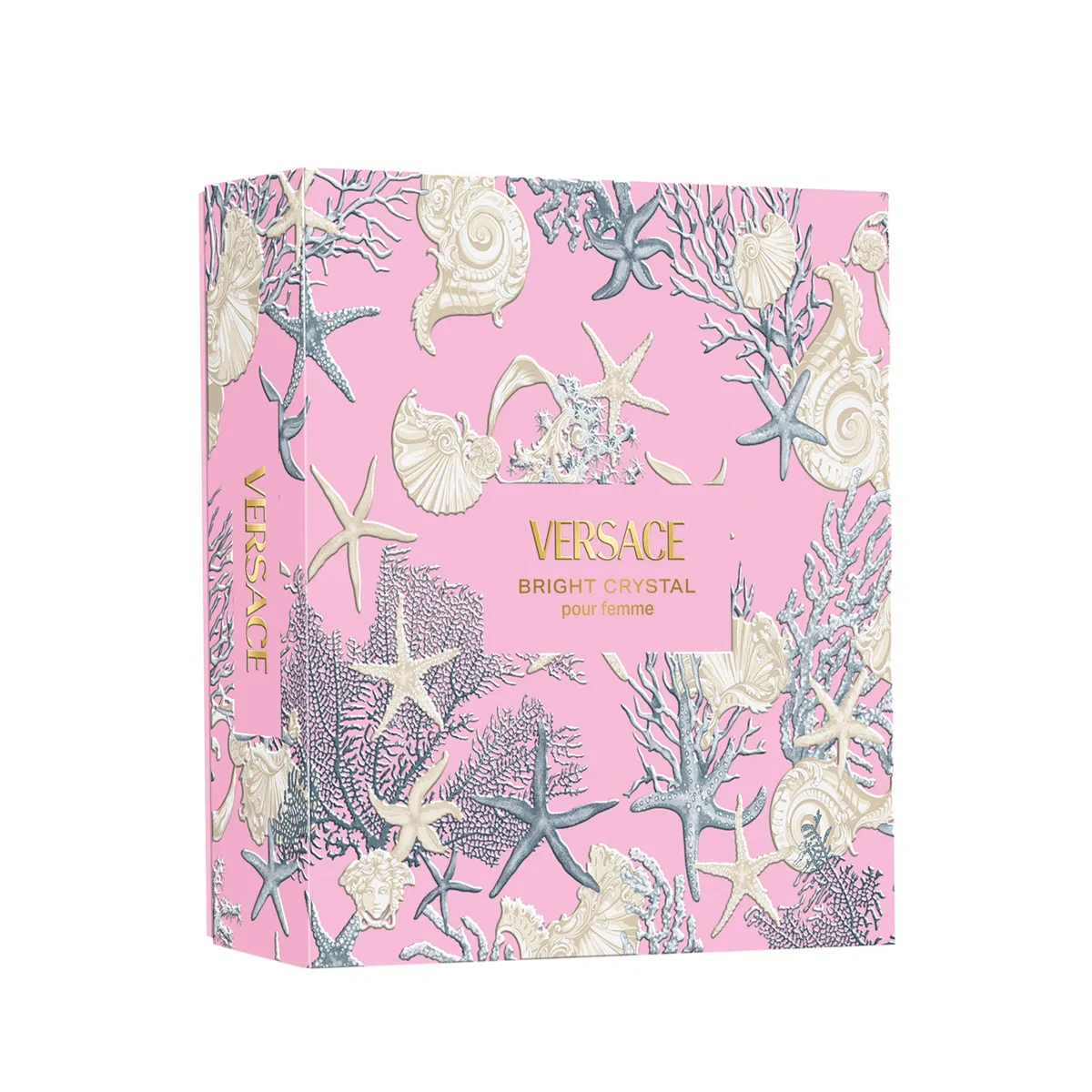 Женский парфюмерный набор VERSACE Pink Diamond Crystal, 90 мл + 150 мл, Цвет: Pink — фото 4
