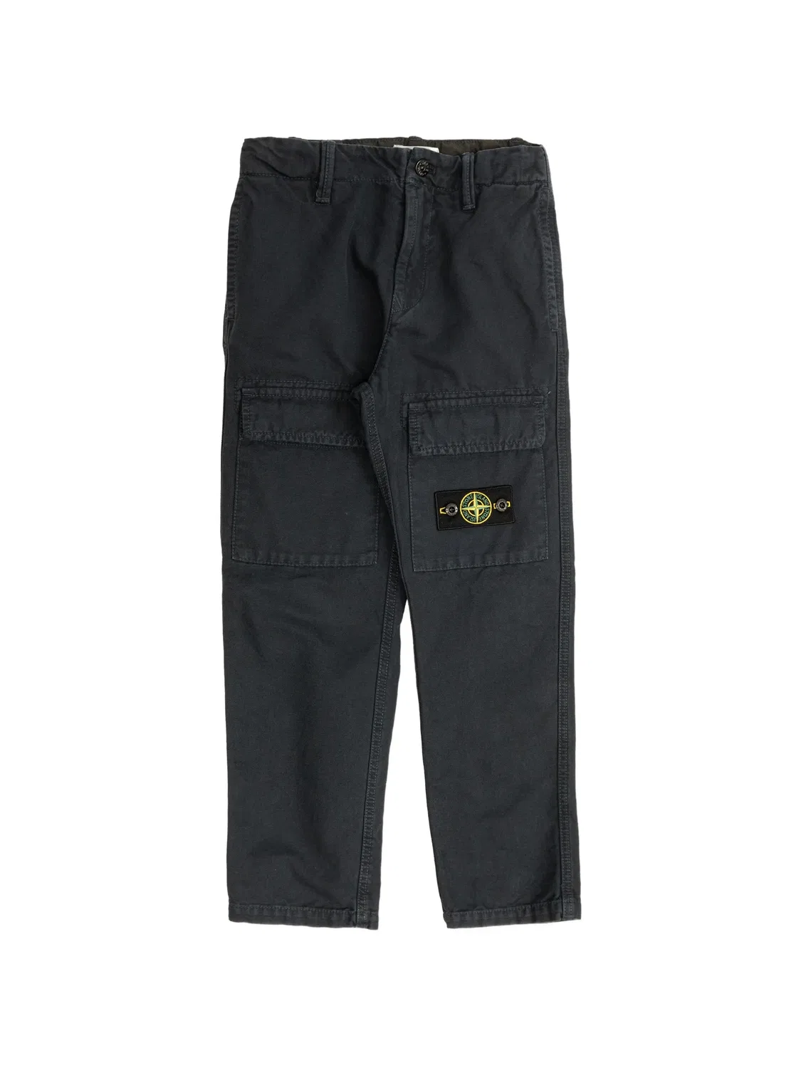 Брюки-карго с логотипом, синие Stone Island, синий