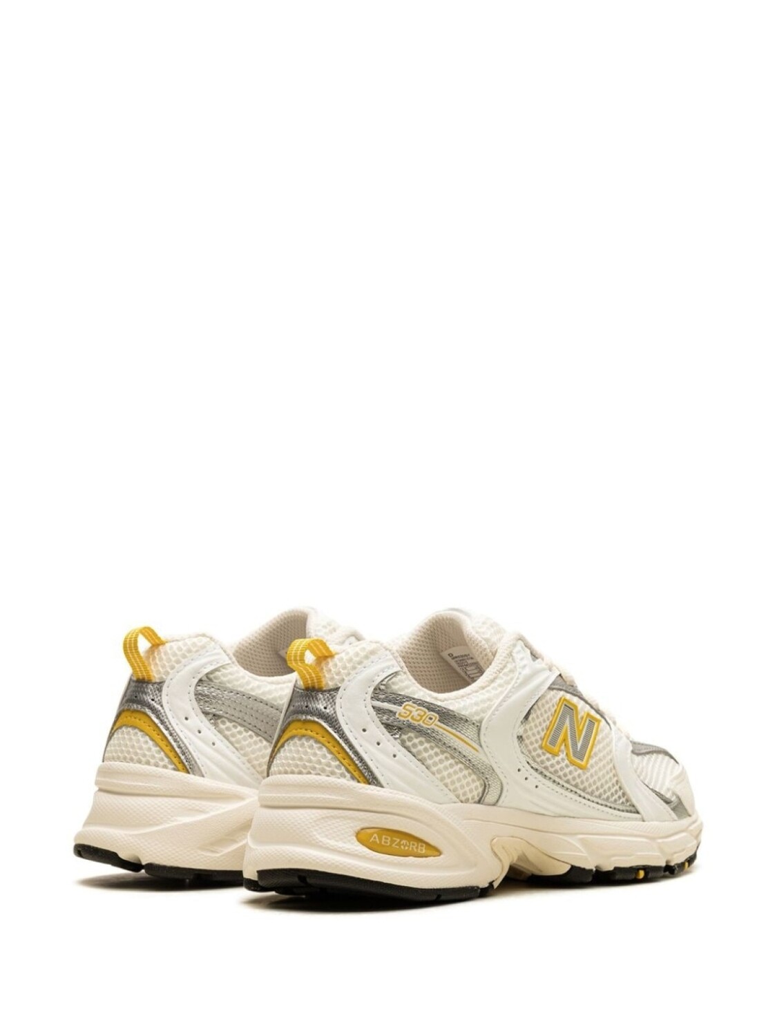 New Balance кроссовки 530 "Sea Salt/White/Ginger Lemon/Silver Metallic", белый — фото 3