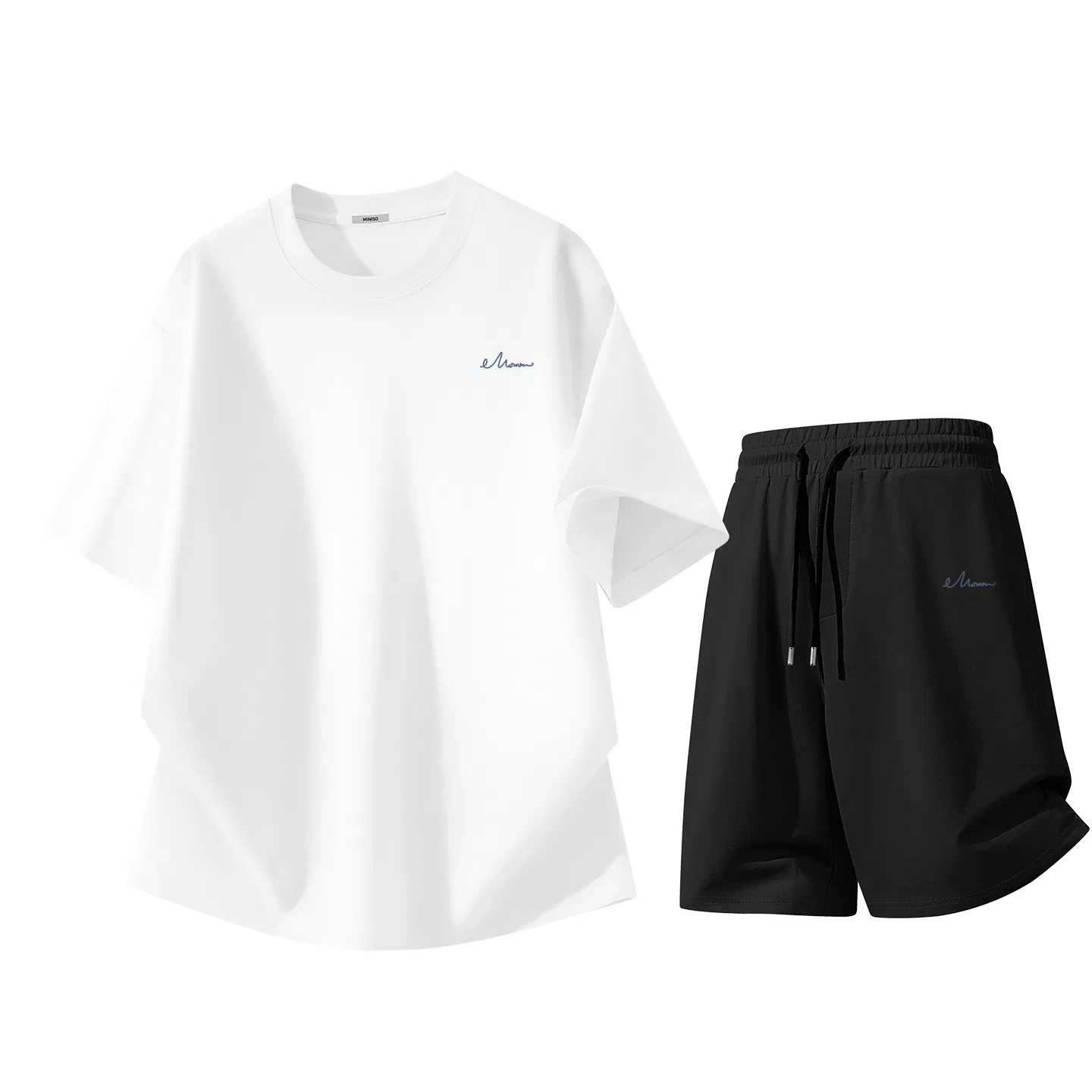 Детский спортивный костюм с логотипом MINISO, Glacier Blue+Black — фото 3