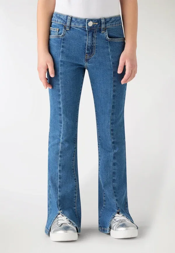 Брюки из денима Flared jeans Terranova Denim Medium, синий — фото 2