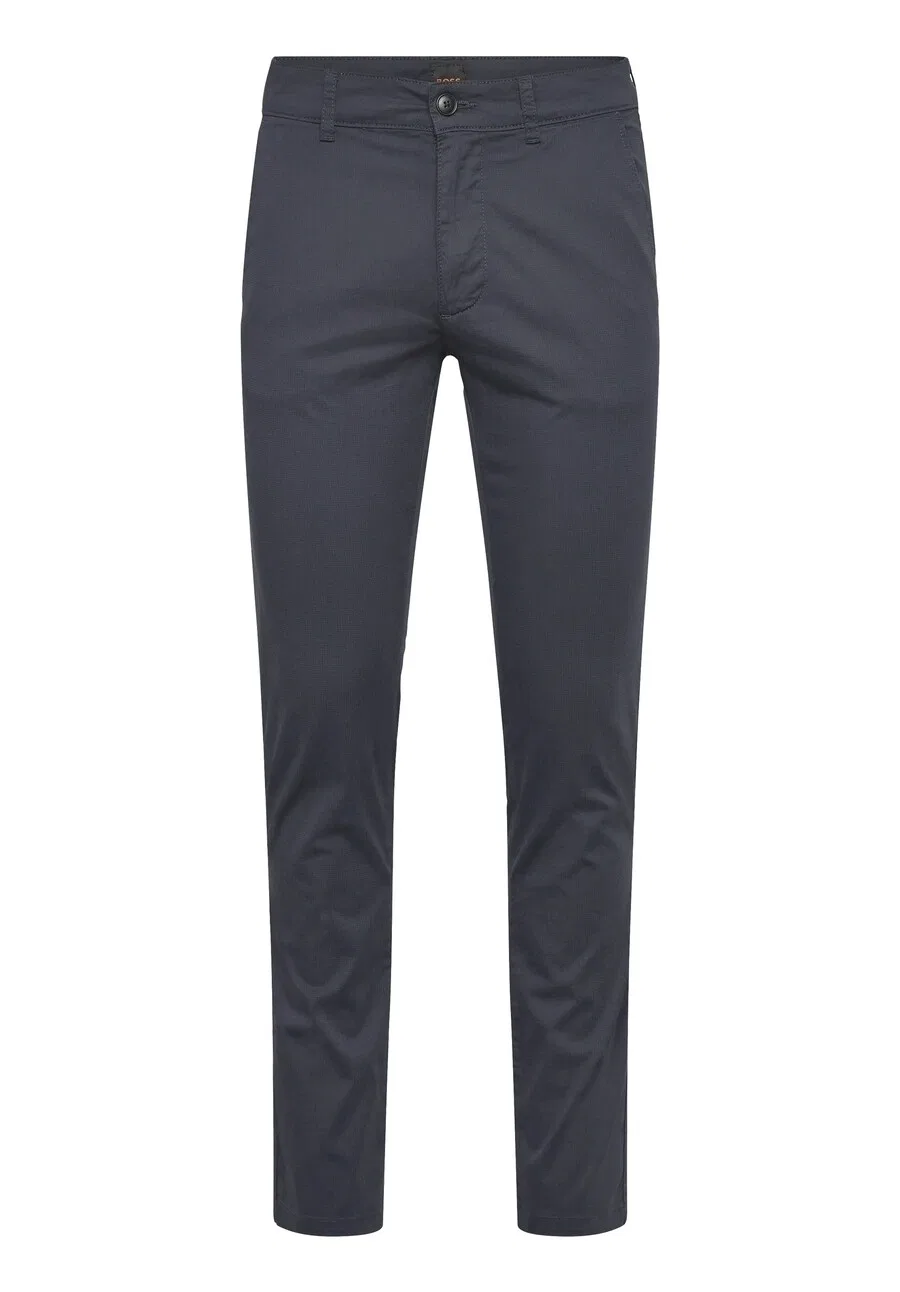 Брюки-чиносы BOSS Slim fit, темно-синие