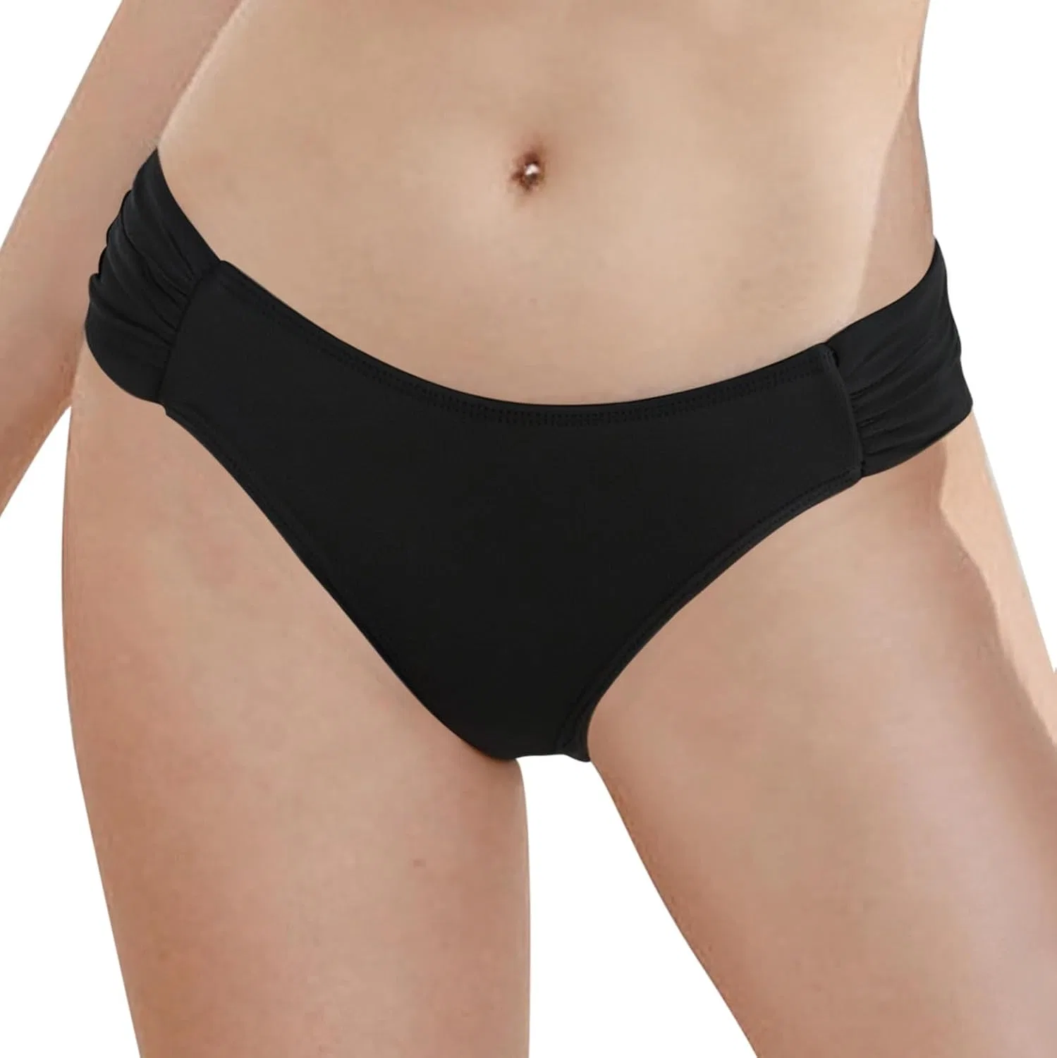 Женские плавки с драпировкой Generic, Black