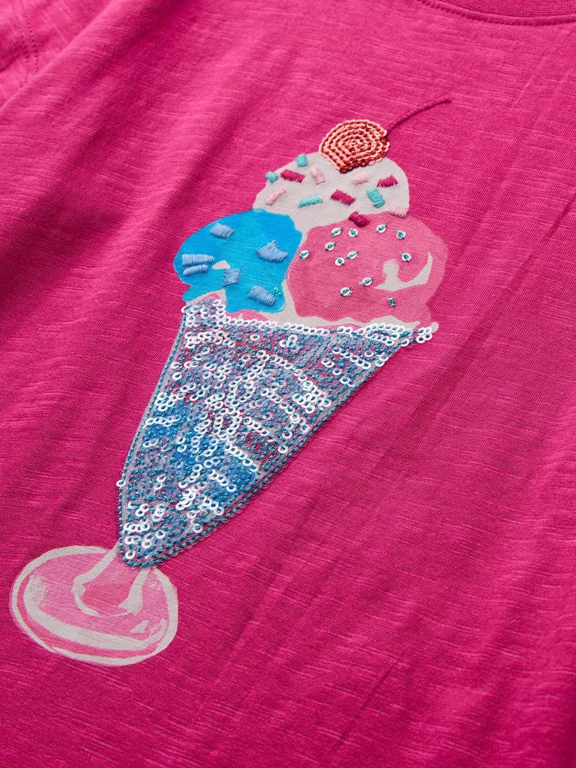 Футболка с принтом, Pink Sundae Hatley, розовый — фото 4
