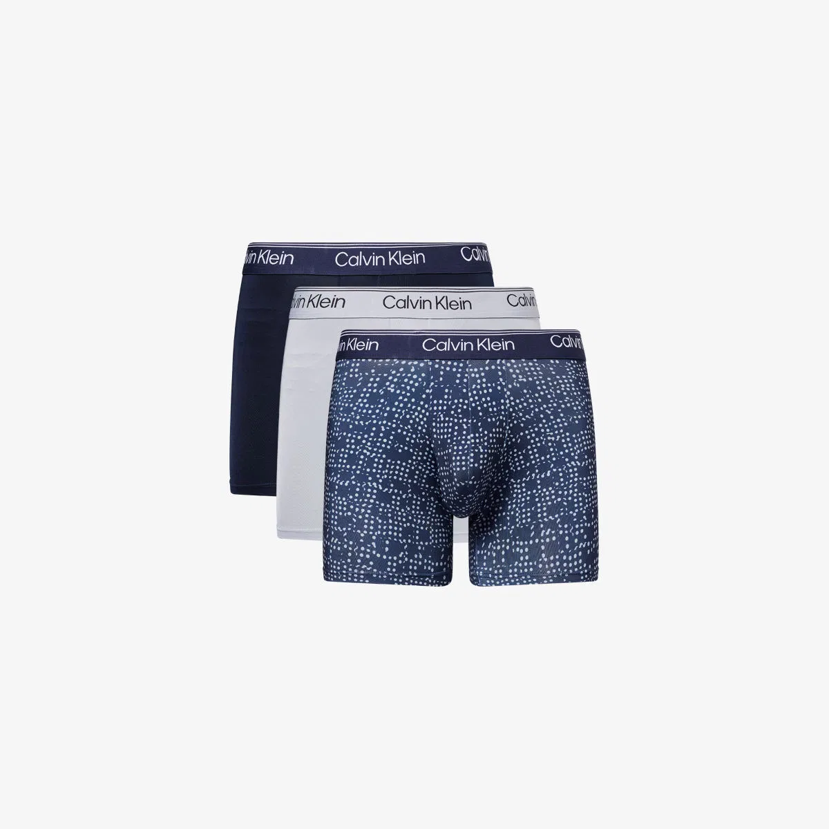 Комплект из трех боксеров из эластичной микрофибры Calvin Klein, мультиколор