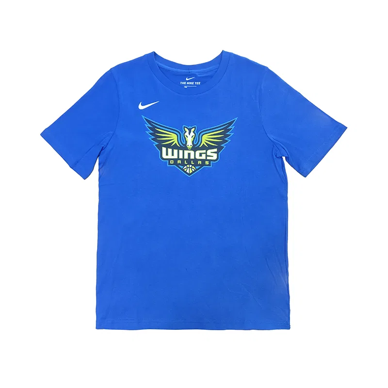 Детская футболка с принтом Nike X WNBA Royal Blue Teenagers, Dallas Wing Team Royal Blue
