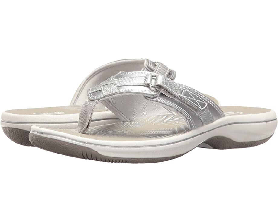 

Сандалии Breeze Sea Clarks, серебряный металлик