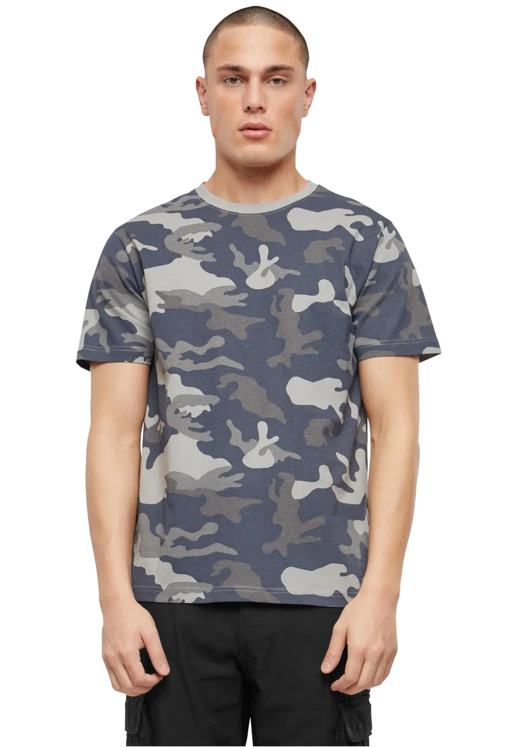 Мужская хлопковая футболка Essential T-Shirt Brandit, Grey