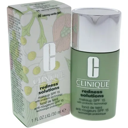 Тональная основа с SPF 15 Clinique Redness Solutions, Calming Vanilla, 30 мл