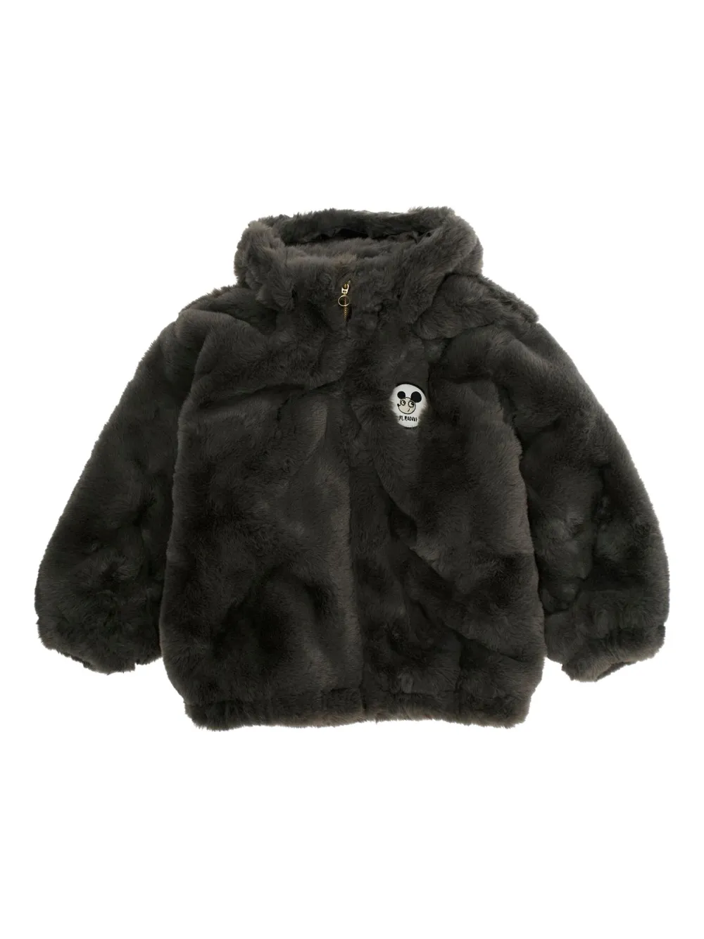 

Куртка из искусственного меха с нашивкой Ritzratz Mini Rodini, серый