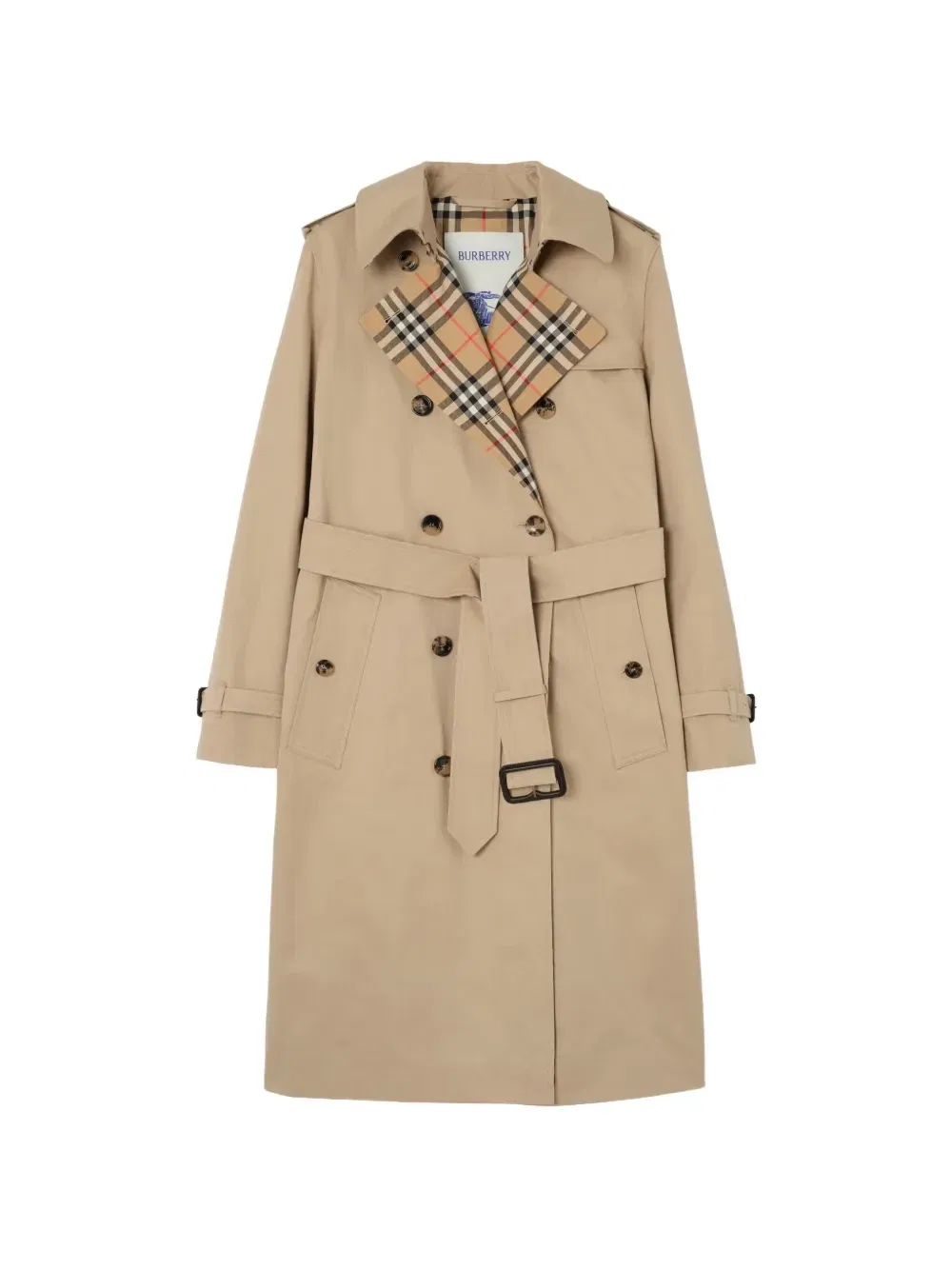 Хлопковый тренч Lakefield BURBERRY, бежевый