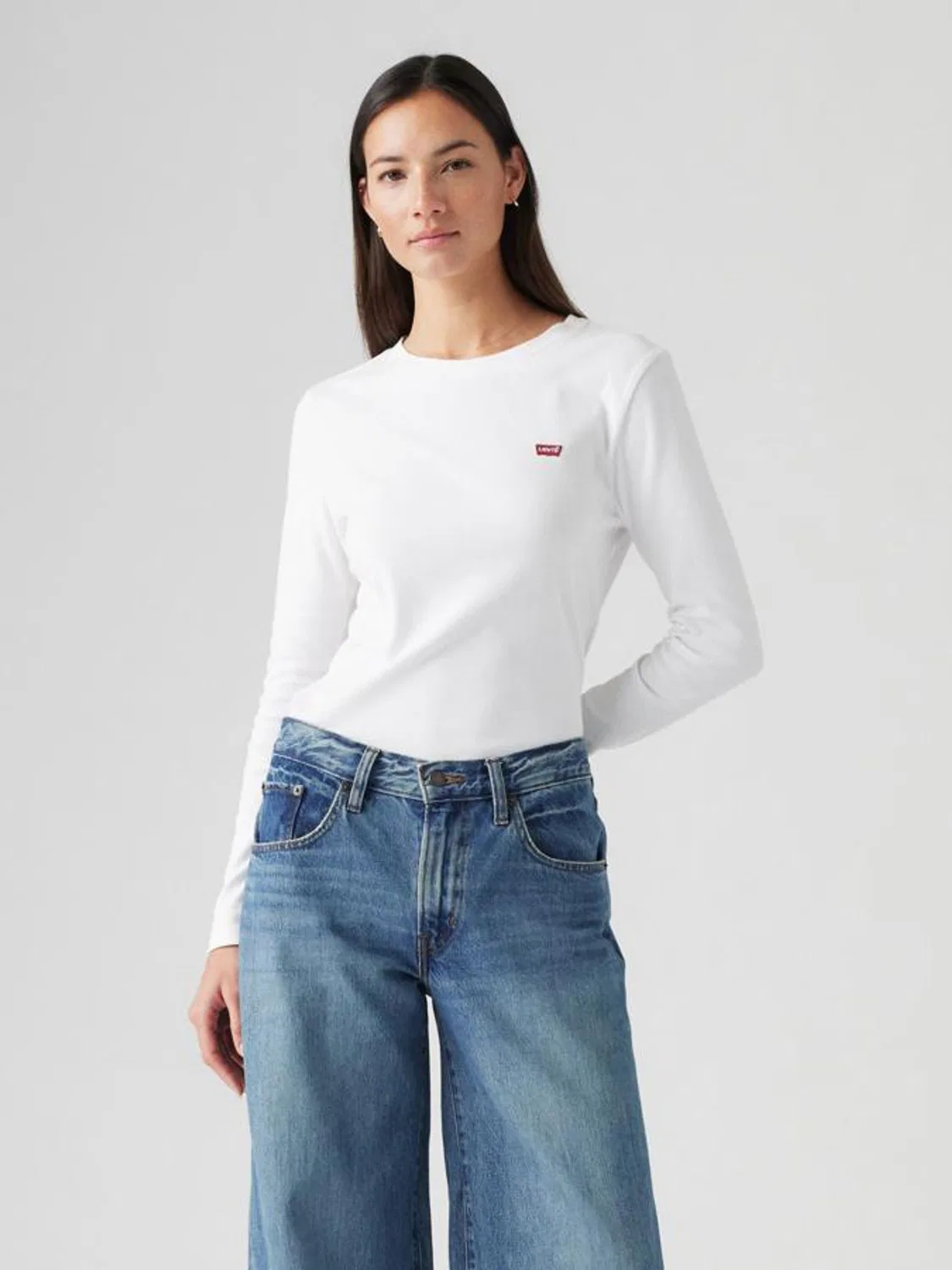 Футболка с длинным рукавом Essential Levi's, белый