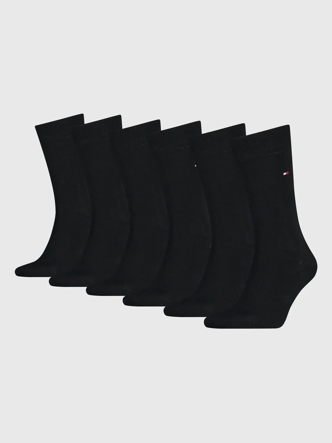 Носки, stretch cotton, 6-pack Tommy Hilfiger, черный