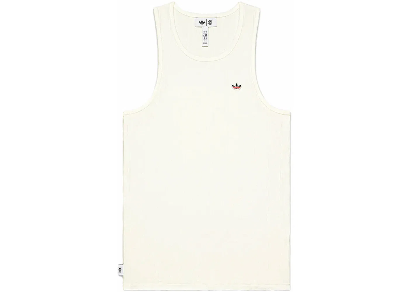 Женский топ-безрукавка с принтом Adidas x CLOT Edison Chen Rib Tank Top, White