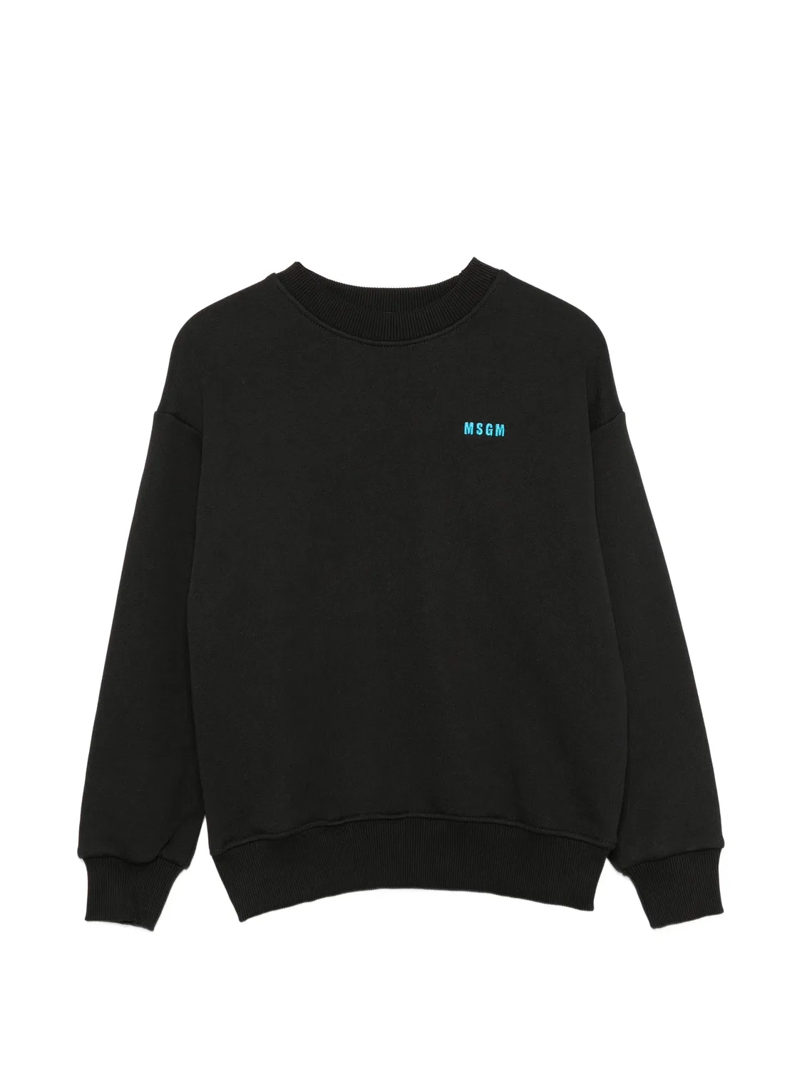 Свитшот с вышивкой логотипа MSGM, черный