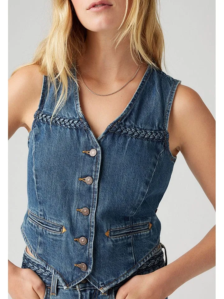 Жилет джинсовый синий Levi'S, синий — фото 3