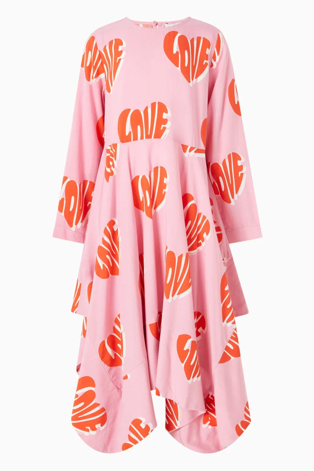 Платье с принтом Love Stella McCartney