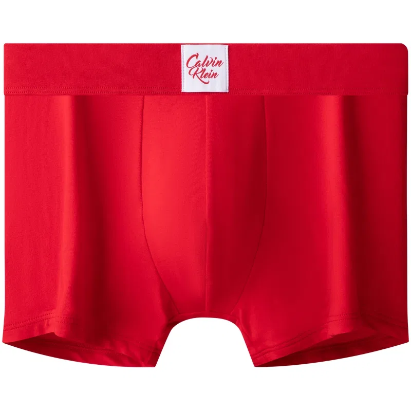 Мужские боксеры с принтом, комплект из 2 штук, Calvin Klein, Sangria Red — фото 4