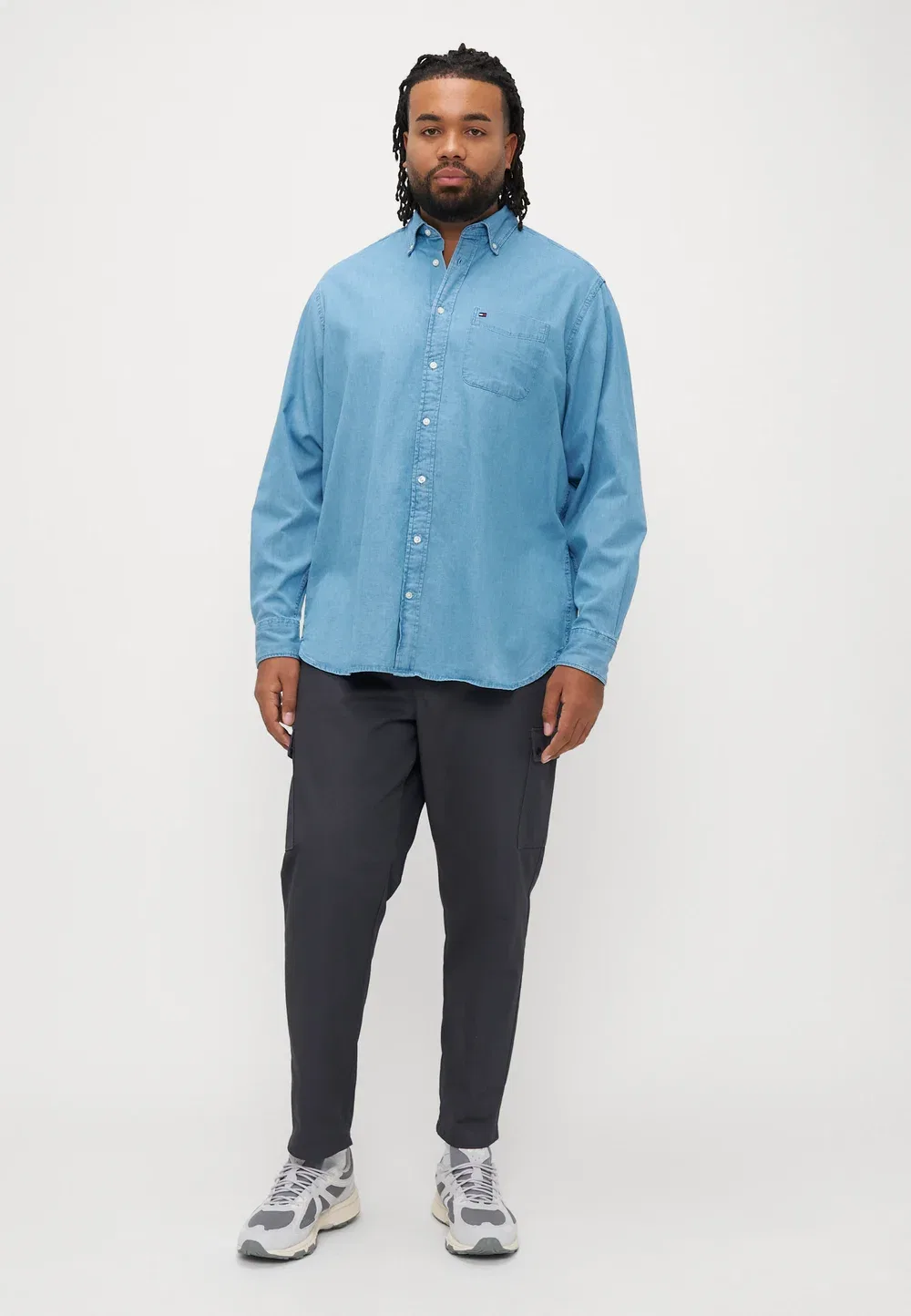 Рубашка Бедфорд - рубашка Tommy Hilfiger, Medium Blue Indigo — фото 2