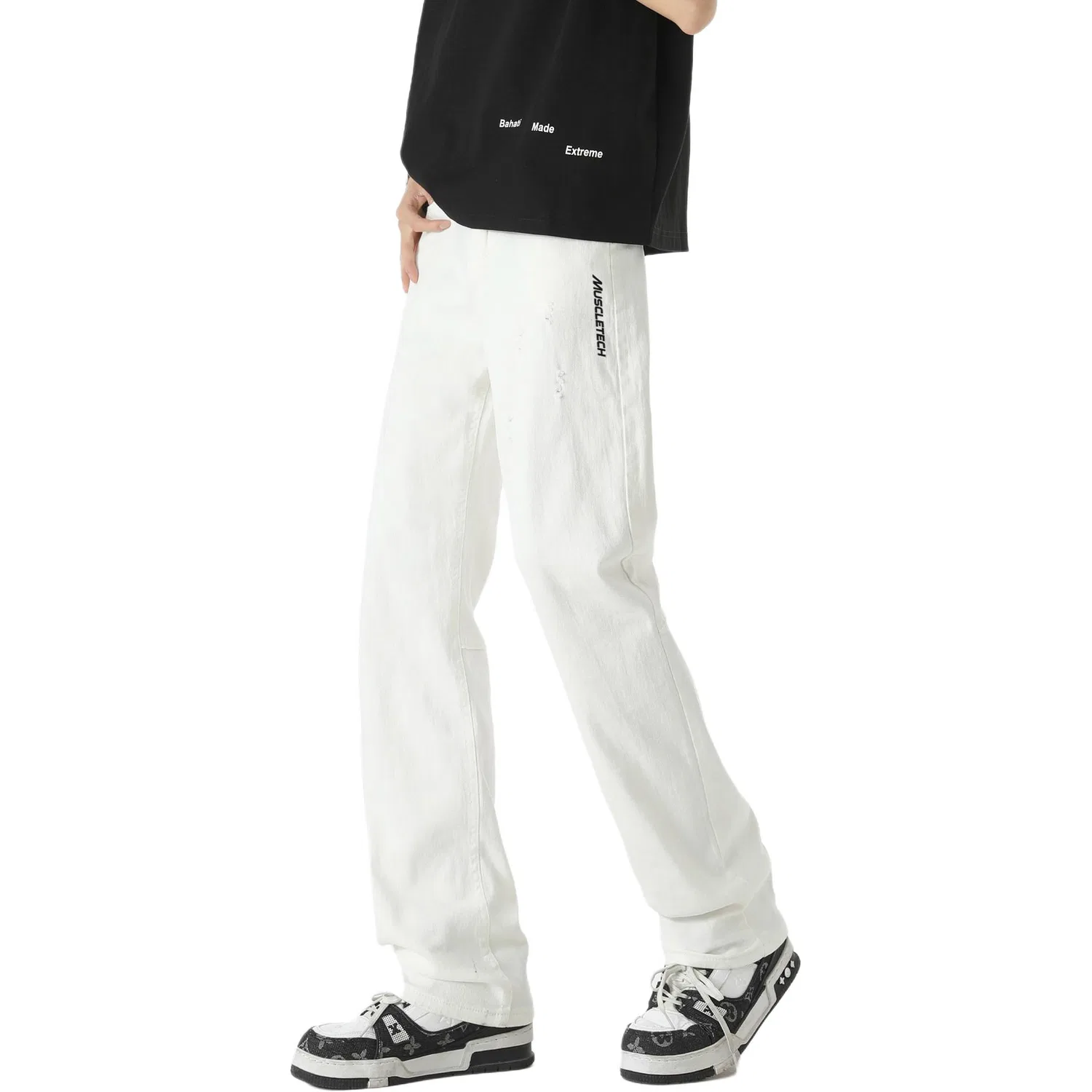 Детские джинсы прямого кроя Unisex Moderate Straight Fit Pants MUSCLETECH — фото 3