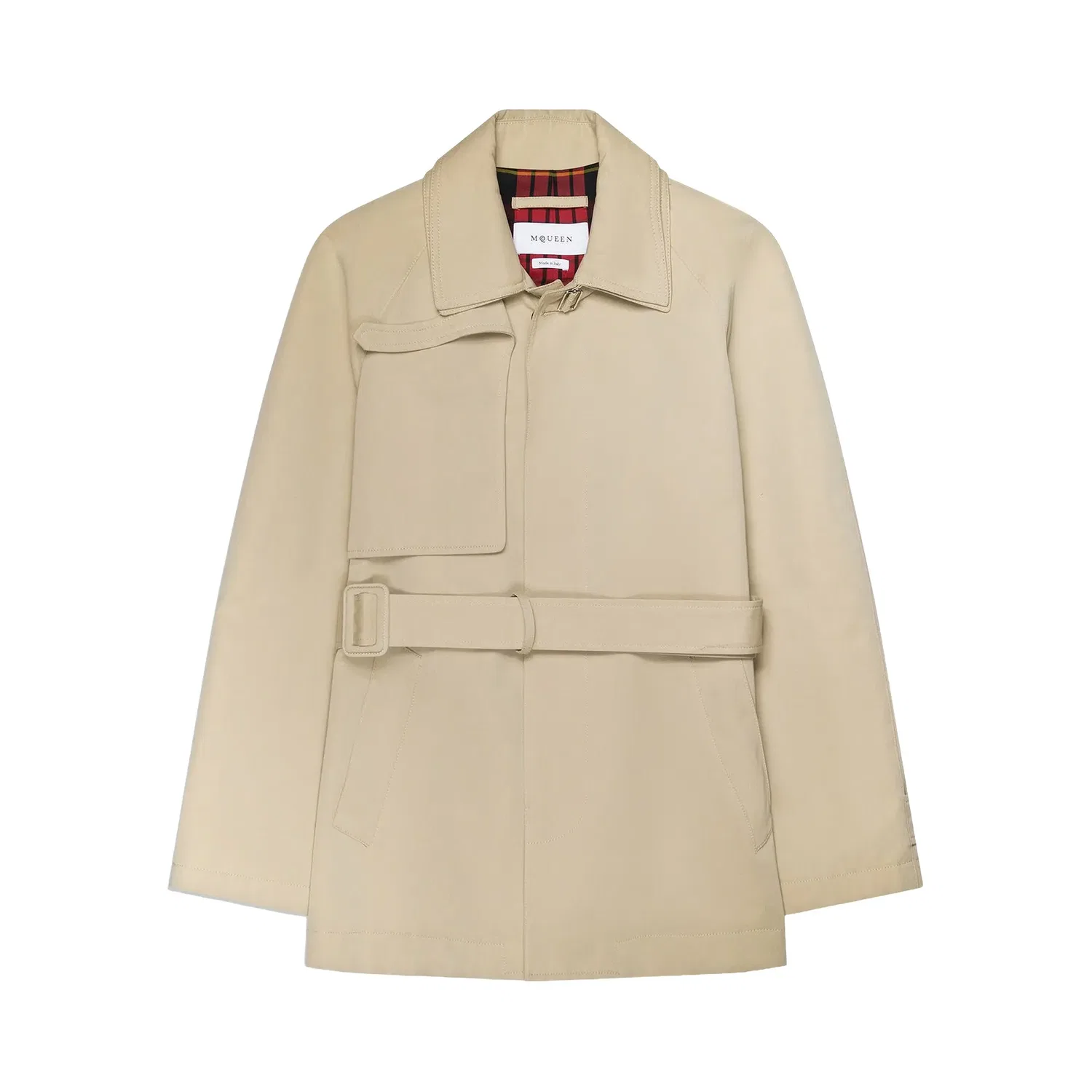Куртка Alexander McQueen Belted, коричневый