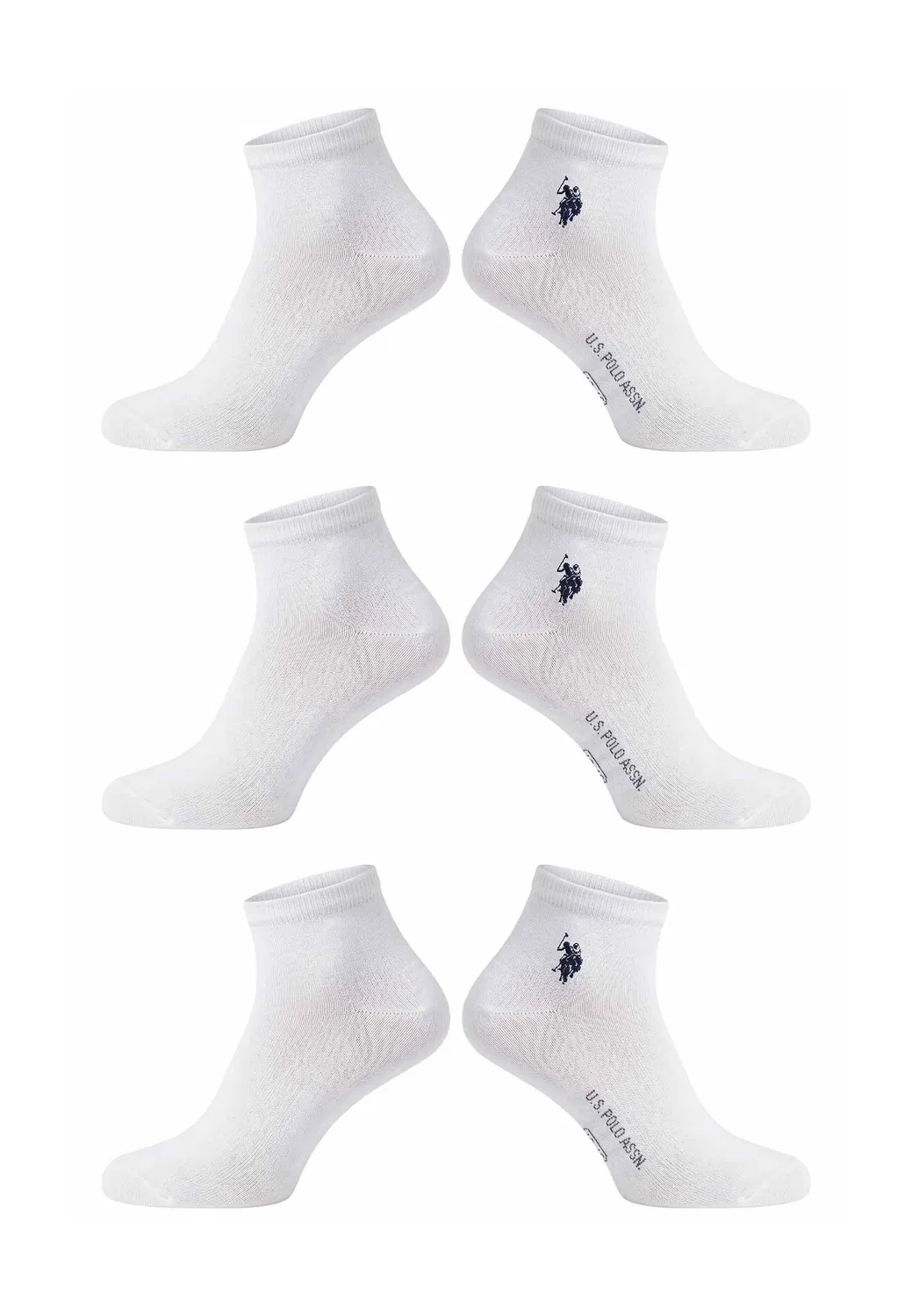 Мужские носки Quarter 6-pack U.S. Polo Assn., White