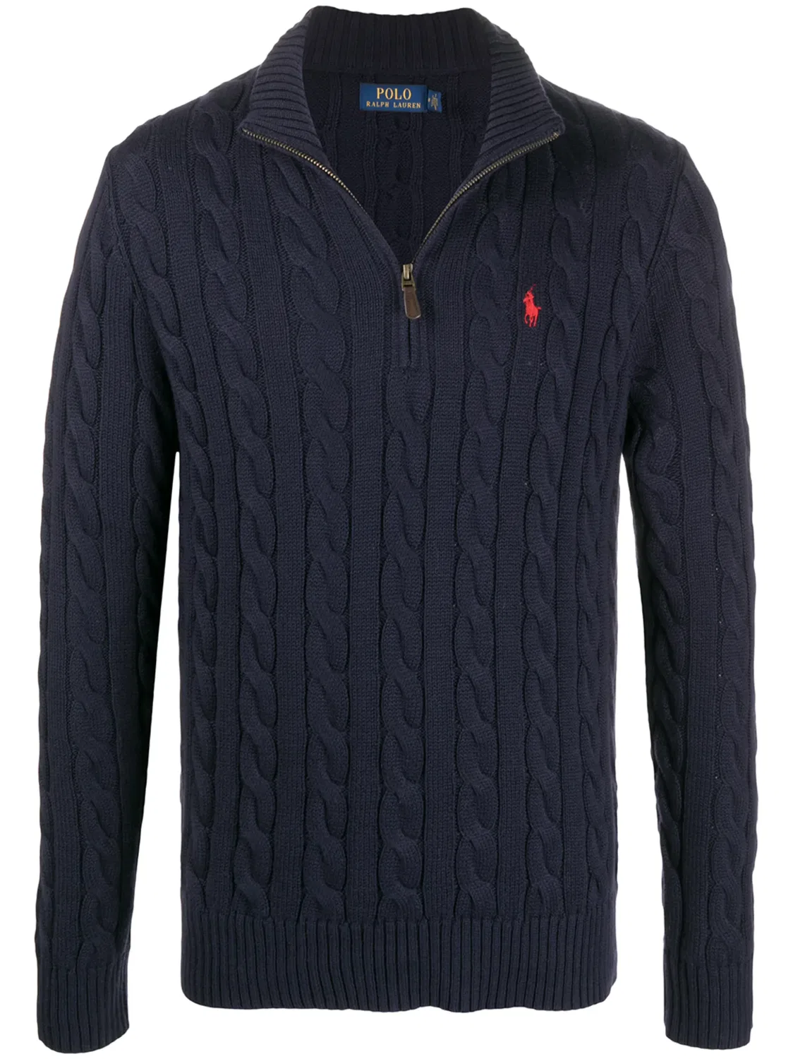 Polo Ralph Lauren Джемпер с полузамком из хлопка, синий