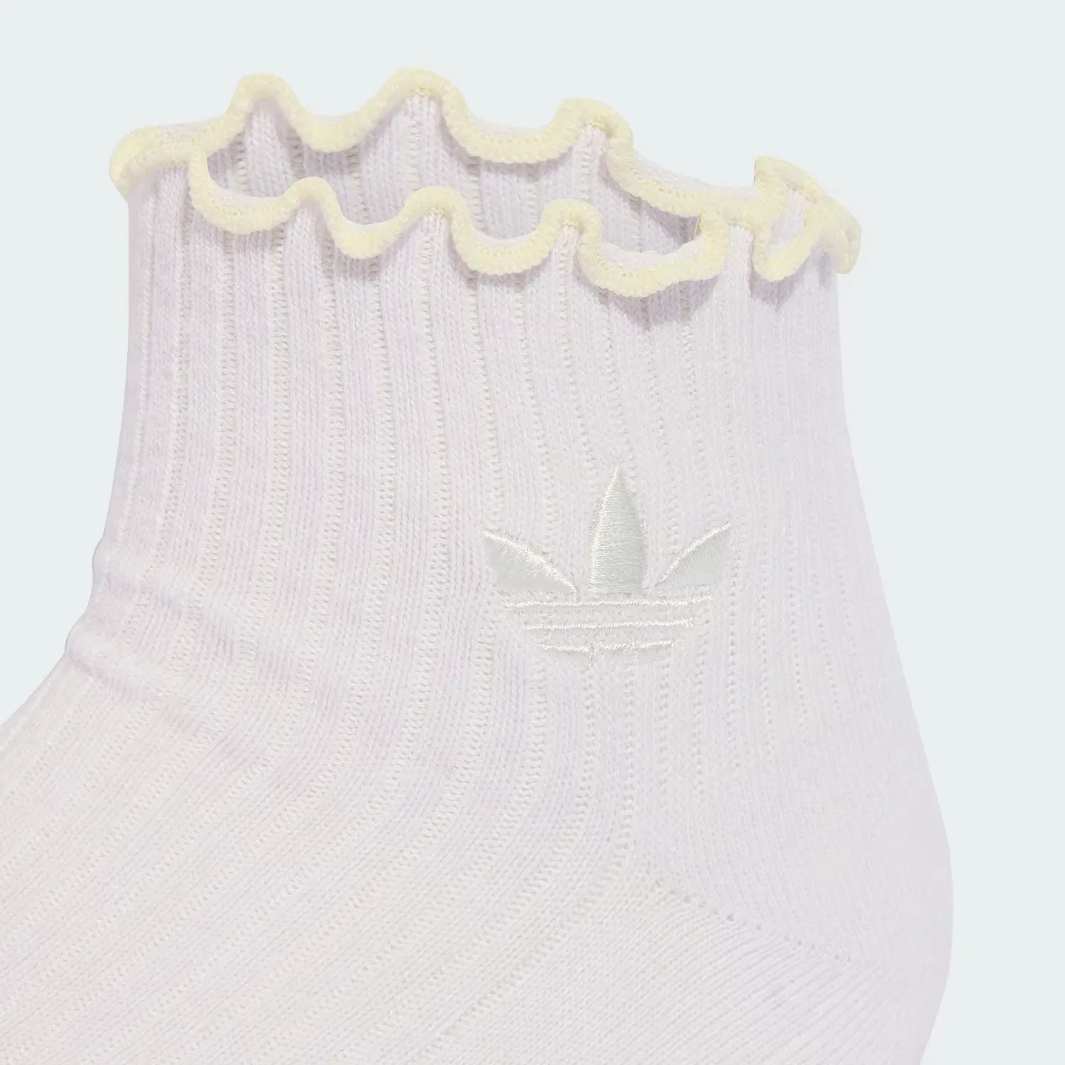 Носки с воланами, 2 пары Ruffle Quarter Socks Adidas Originals, фиолетовый/молочно-белый/орхидея — фото 4